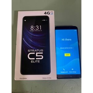 Cloud Mobile Stratus C5 Elite 4G LTE Android Smartphone 16GB White C5Elite